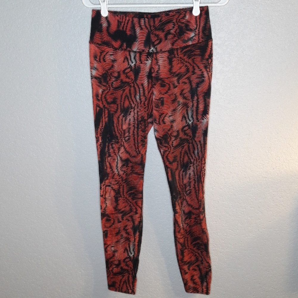Nike Tiger Print Red/Orange & Black Print Leggings